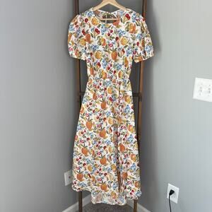 Reformation Anneliese Linen Dress in Fruit Cocktail